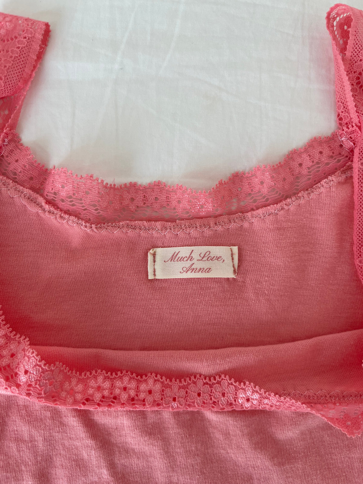 Elsie Lace Cami in Coral